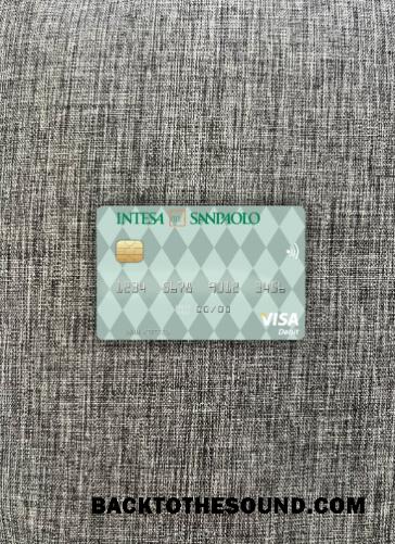 İndir İtalya Intesa Sanpaolo Vize Banka Kart foto-görünüm Ön Örnek tasarım