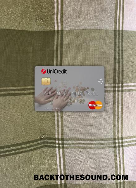 İndir İtalya UniCredit Banka Mastercard foto-görünüm Ön Örnek taslak