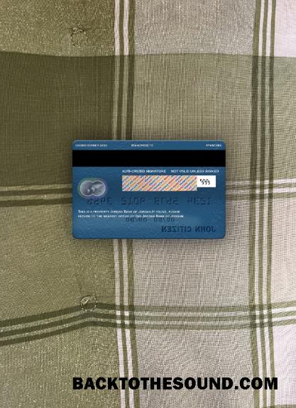 İndir Ürdün Banka of Ürdün Mastercard foto-görünüm Arka Örnek taslak