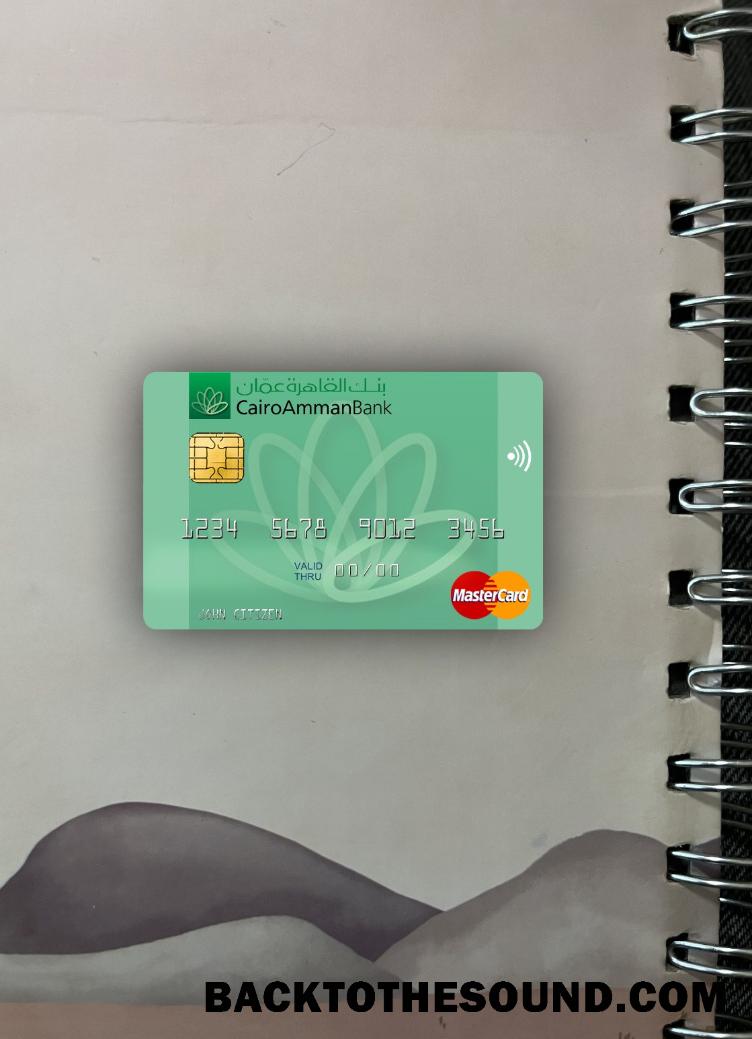 İndir Ürdün Cairo Amman Banka Mastercard foto-görünüm Ön Örnek taslak