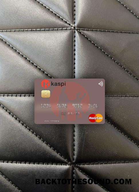 İndir Kazakistan Kaspi Banka Mastercard foto-görünüm Ön Örnek tasarım