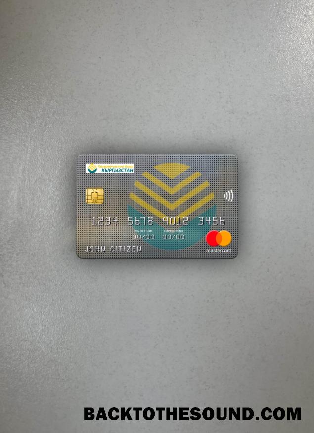 İndir Kırgızistan Kirgizbank Mastercard foto-görünüm Ön Örnek taslak