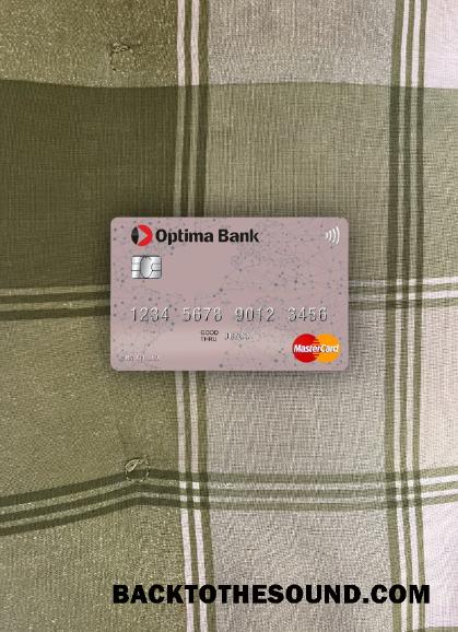 İndir Kırgızistan Optima Banka Mastercard foto-görünüm Ön Örnek şablon
