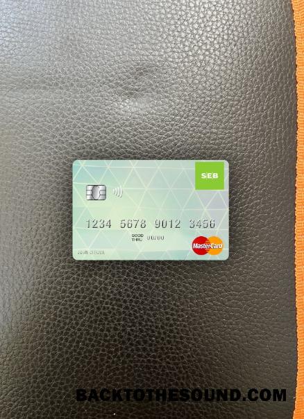 İndir Letonya SEB Banka Mastercard foto-görünüm Ön Örnek örnek