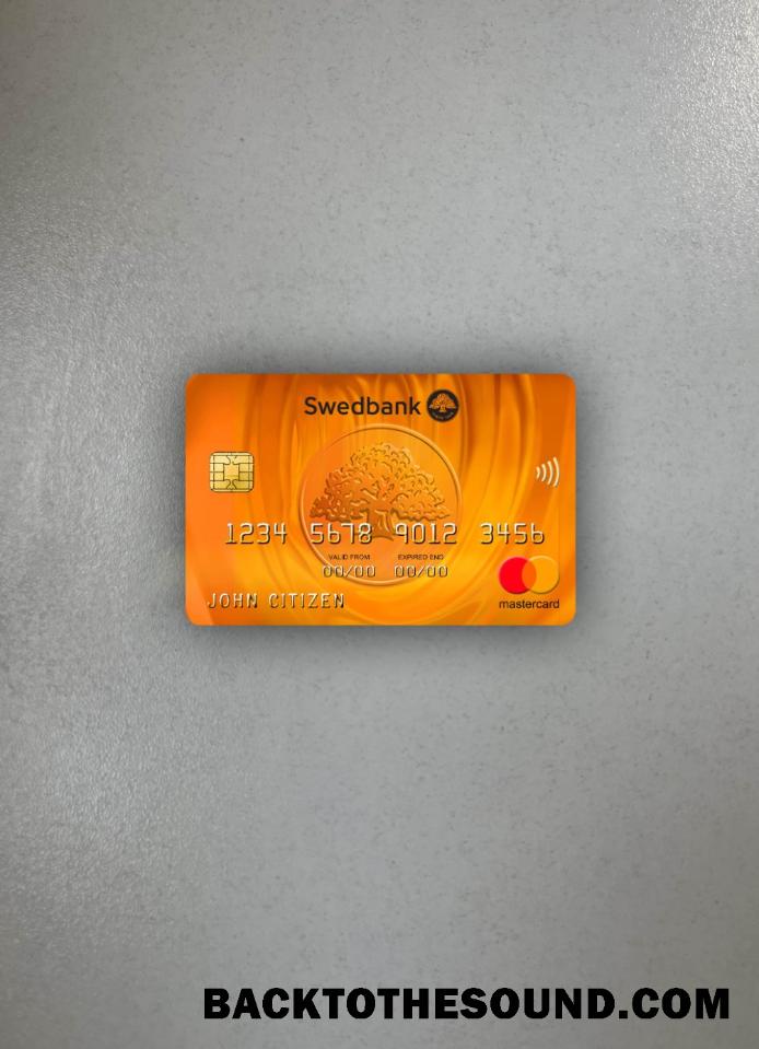 İndir Letonya Swedbank Mastercard foto-görünüm Ön Örnek taslak