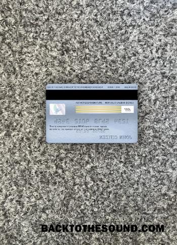 İndir Lübnan BBAC Vize platinum Kart foto-görünüm Arka Örnek tasarım