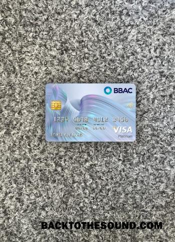 İndir Lübnan BBAC Vize platinum Kart foto-görünüm Ön Örnek şablon