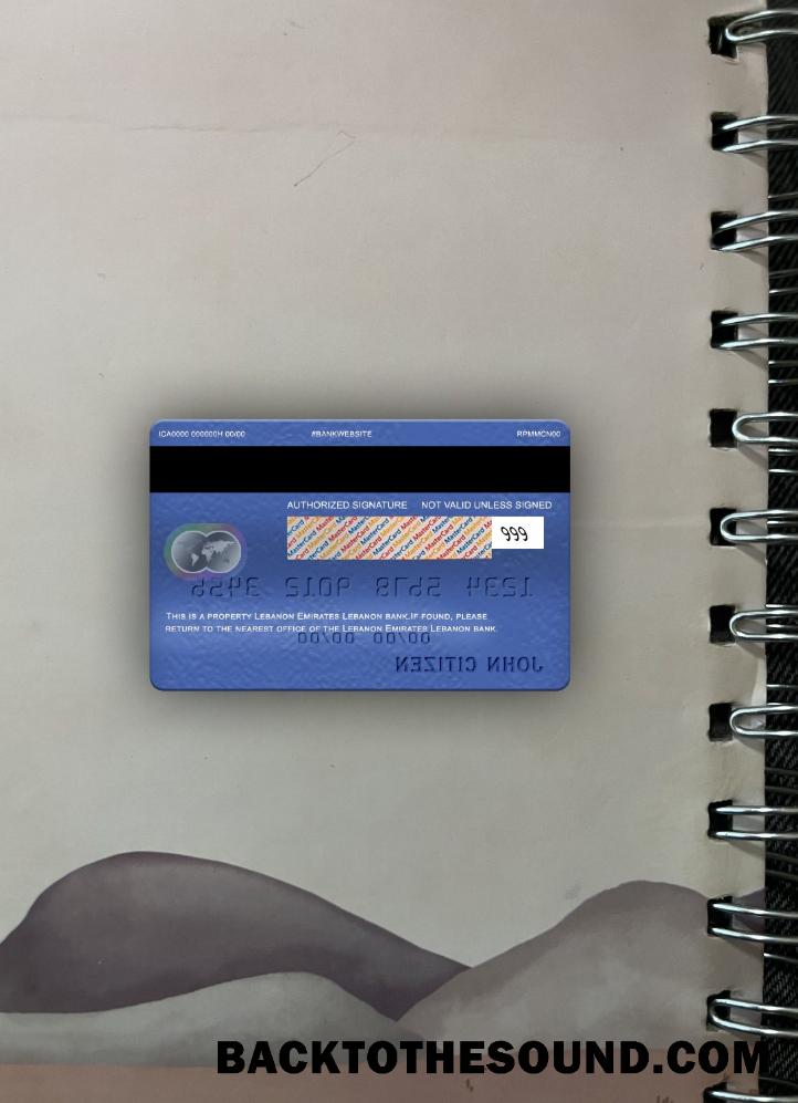 İndir Lübnan Emirates Lübnan Banka Mastercard foto-görünüm Arka Örnek tasarım