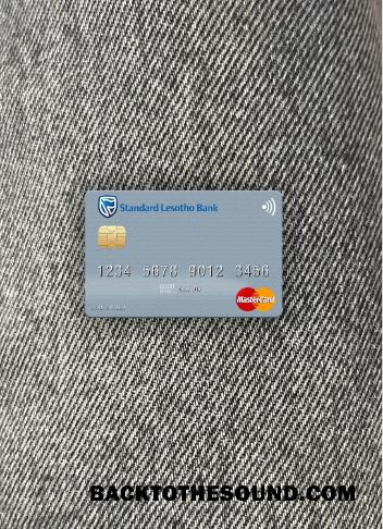 İndir Lesotho standart Lesotho Banka Mastercard foto-görünüm Ön Örnek ön izleme