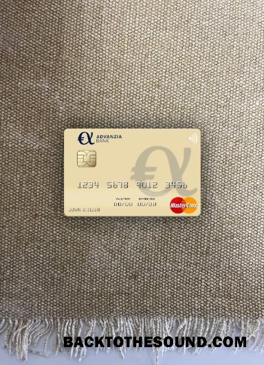 İndir Lüksemburg Advanzia Banka Mastercard foto-görünüm Ön Örnek şablon