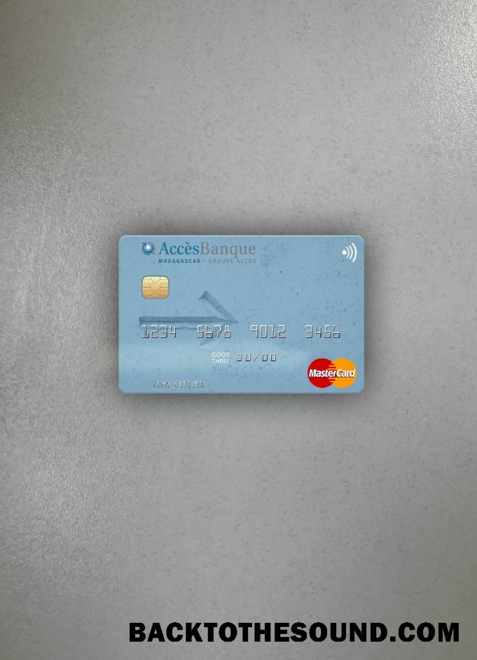 İndir Madagaskar AccèsBanque Mastercard foto-görünüm Ön Örnek tasarım
