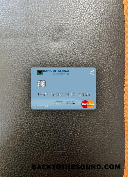 İndir Madagaskar Banka of Africa Mastercard foto-görünüm Ön Örnek şablon