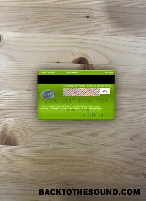 İndir Malezya Packet 1 Ağ Banka Mastercard foto-görünüm Arka Örnek ön izleme