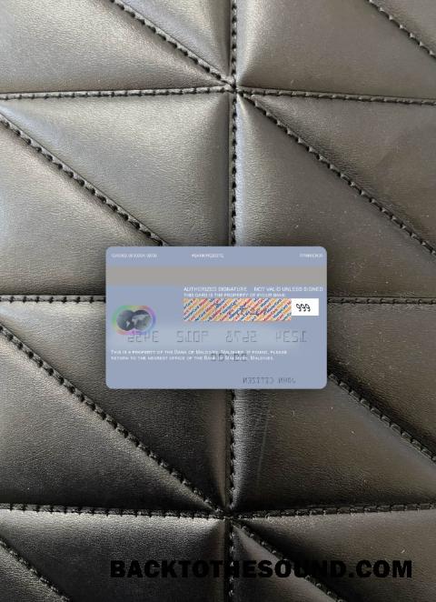 İndir Maldivler Banka of Maldivler Mastercard foto-görünüm Arka Örnek ön izleme