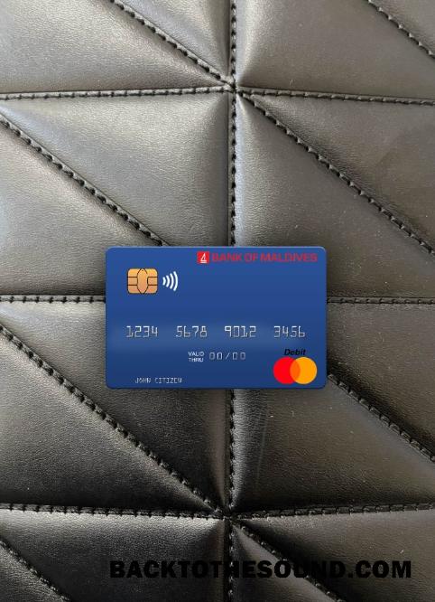 İndir Maldivler Banka of Maldivler Mastercard foto-görünüm Ön Örnek tasarım