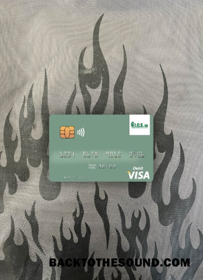 İndir Mali Banque Commerciale du Sahel Vize Banka Kart foto-görünüm Ön Örnek şablon