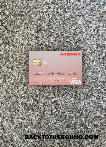 İndir Malta Akbank T.A.Ş. Vize Banka Kart foto-görünüm Ön Örnek taslak