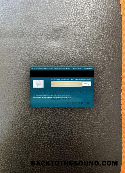 İndir Meksika Citibanamex Banka Vize İmza Kart foto-görünüm Arka Örnek taslak