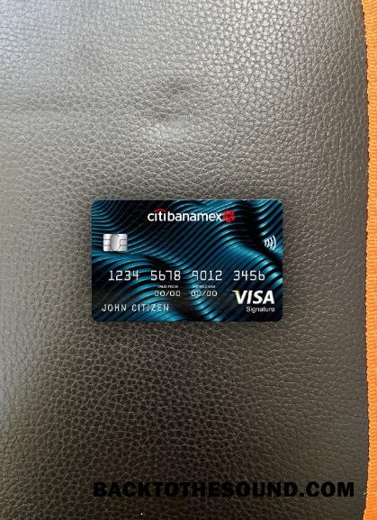 İndir Meksika Citibanamex Banka Vize İmza Kart foto-görünüm Ön Örnek tasarım