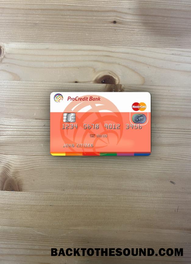 İndir Moldova ProCredit Banka Mastercard 1 foto-görünüm Ön Örnek tasarım