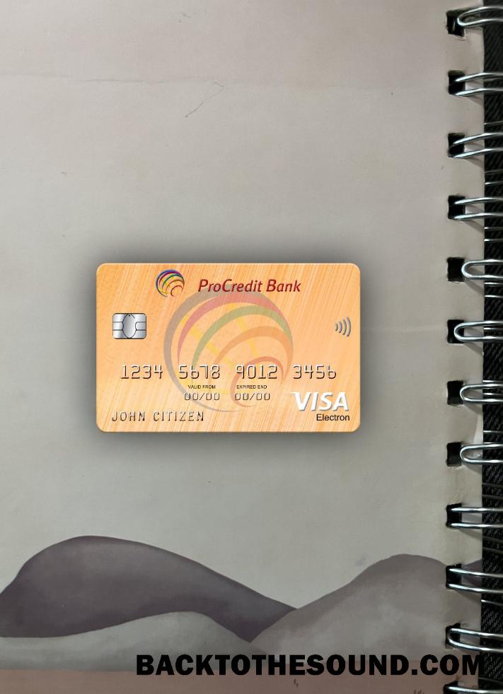 İndir Moldova ProCredit Banka Vize electron Kart 2 foto-görünüm font Örnek şablon