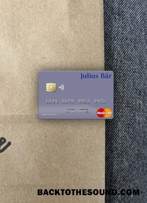 İndir Monako Julius Bär & Co. AG Banka Mastercard foto-görünüm Ön Örnek şablon