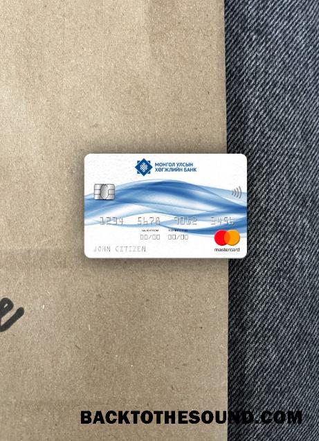 İndir Moğolistan geliştirme Banka Mastercard foto-görünüm Ön Örnek şablon