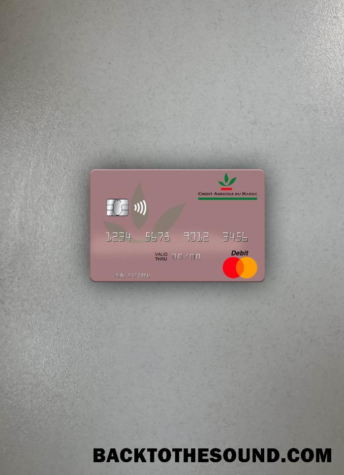 İndir Fas Crédit Agricole du Maroc Mastercard foto-görünüm Ön Örnek ön izleme