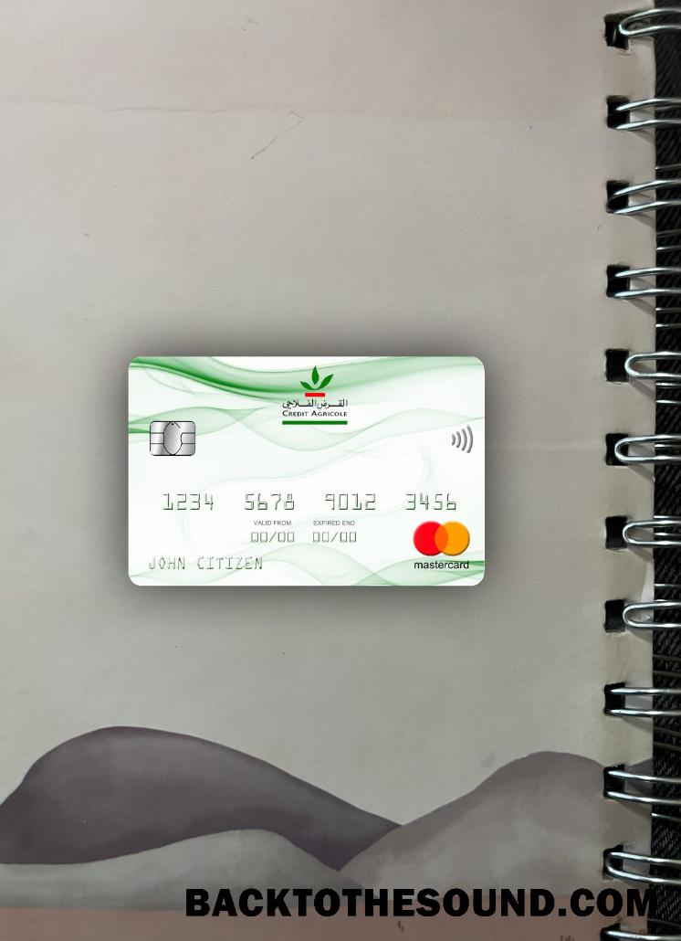 İndir Fas Kredi Agricole Banka Mastercard foto-görünüm Ön Örnek taslak