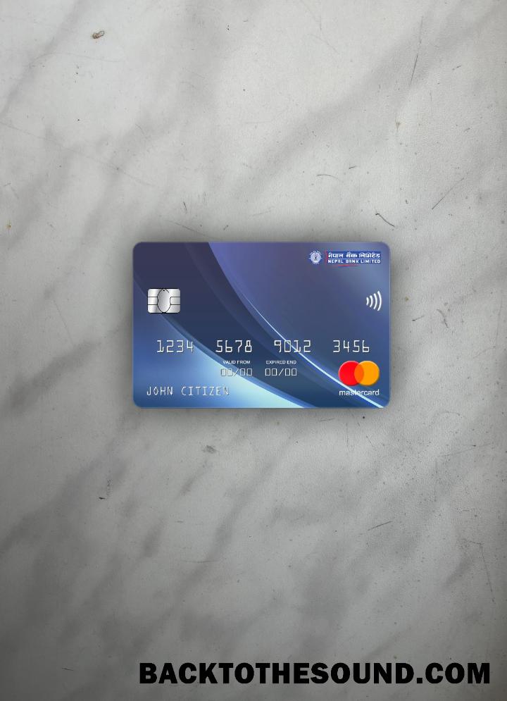 İndir Nepal Banka Nepal Mastercard foto-görünüm Ön Örnek örnek
