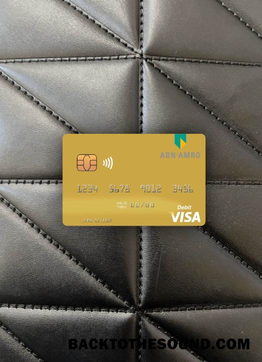 İndir Hollanda ABN AMRO Banka Vize Banka Kart foto-görünüm Ön Örnek tasarım