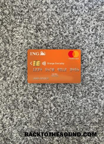 İndir Hollanda ING Orange Mastercard foto-görünüm Ön Örnek ön izleme