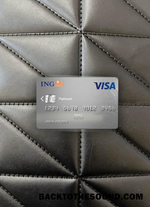 İndir Hollanda ING Banka Vize Kart platinum foto-görünüm Ön Örnek taslak