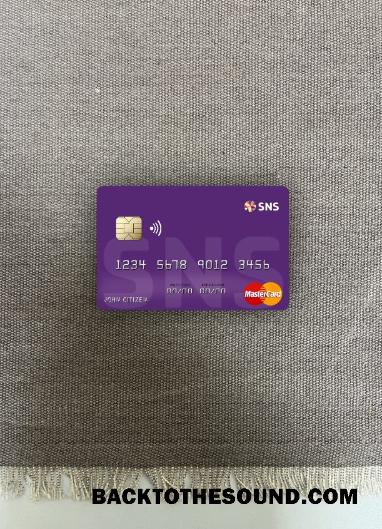 İndir Hollanda SNS Banka Mastercard foto-görünüm Ön Örnek taslak