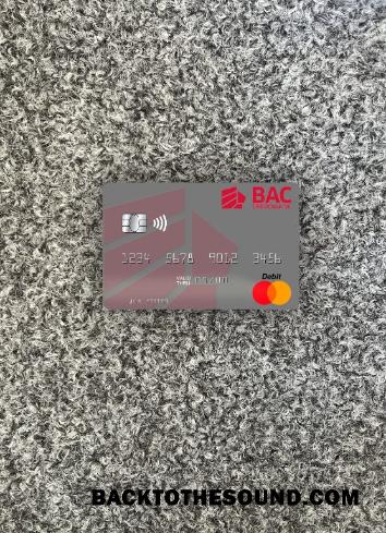 İndir Nikaragua BAC Credomatic Mastercard foto-görünüm Ön Örnek şablon