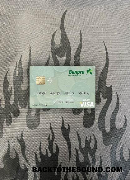 İndir Nikaragua Banco de la Producción Vize Banka Kart foto-görünüm Ön Örnek örnek