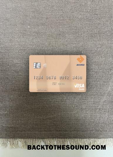 İndir Nijerya erişim Banka Plc Vize Banka Kart foto-görünüm Ön Örnek şablon