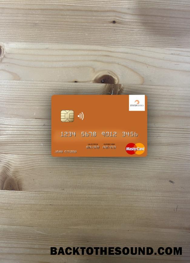 İndir Kuzey Makedonya Stater Banka AD Kumanovo Mastercard foto-görünüm Ön Örnek tasarım