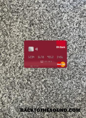 İndir Norveç BN Banka ASA Mastercard foto-görünüm Ön Örnek tasarım