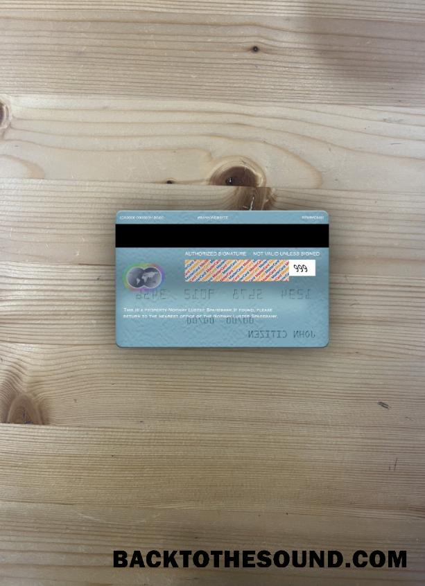 İndir Norveç Luster Sparebank Mastercard foto-görünüm Arka Örnek taslak