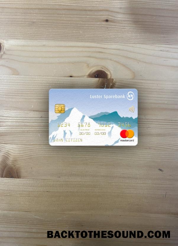 İndir Norveç Luster Sparebank Mastercard foto-görünüm Ön Örnek şablon