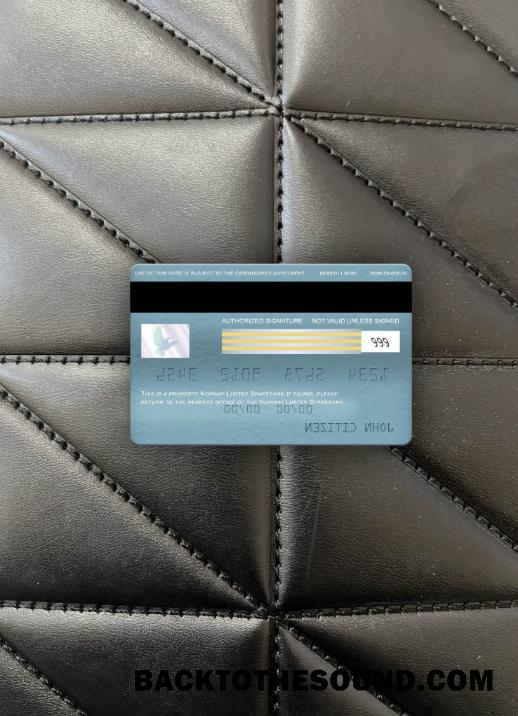 İndir Norveç Luster Sparebank Vize electron Kart foto-görünüm Arka Örnek tasarım