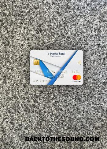 İndir Norveç Pareto Banka Mastercard foto-görünüm Ön Örnek şablon