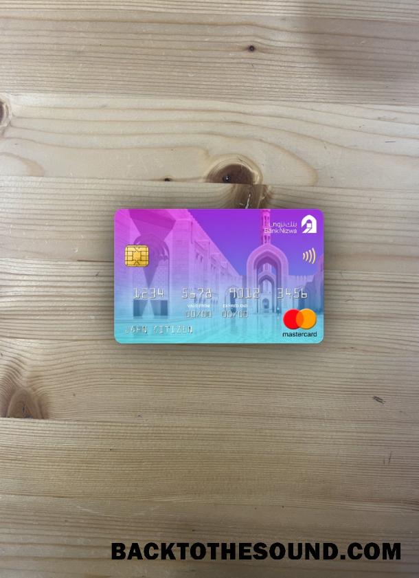 İndir Umman Banka Nizwa Mastercard foto-görünüm Ön Örnek taslak