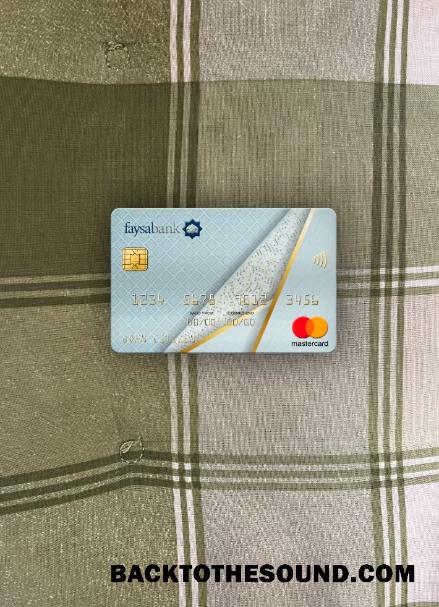 İndir Pakistan Faysal Banka Mastercard foto-görünüm Ön Örnek taslak