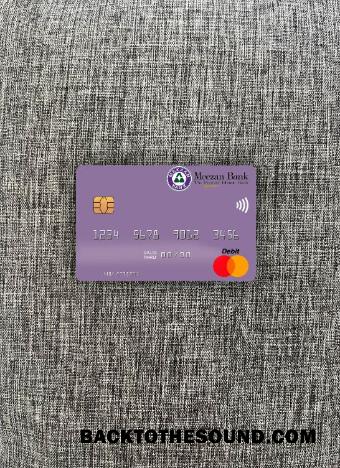 İndir Pakistan Meezan Banka Limited Mastercard foto-görünüm Ön Örnek taslak
