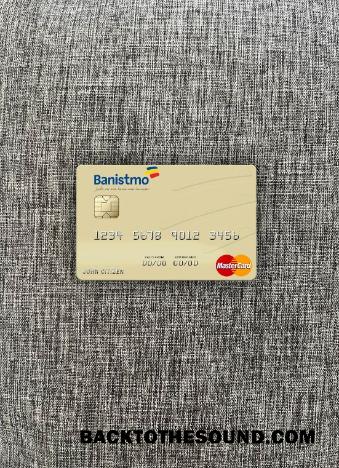 İndir Panama Banco Banistmo Mastercard foto-görünüm Ön Örnek şablon