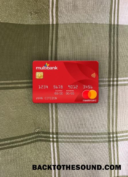 İndir Panama Multibank Mastercard foto-görünüm Ön Örnek şablon