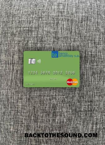 İndir Paraguay Banco Amambay Mastercard foto-görünüm Ön Örnek şablon