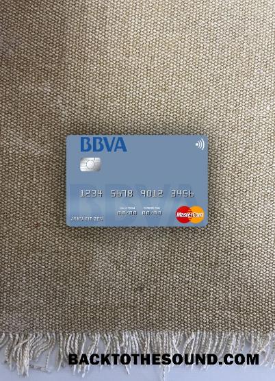 İndir Paraguay Banco BBVA Banka Mastercard foto-görünüm Ön Örnek şablon
